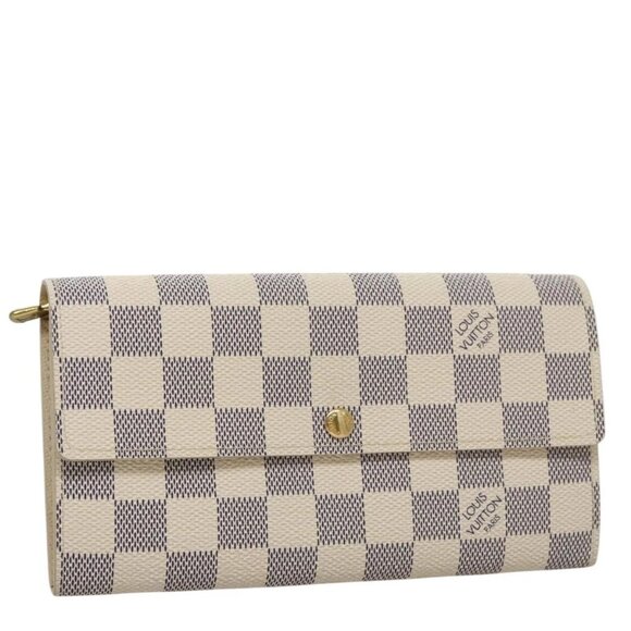 LOUIS VUITTON Damier Azur Portefeuille Sarah Long Wallet - Picture 1 of 16